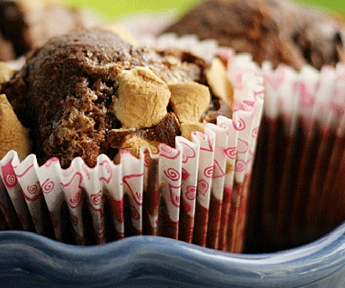 Glutenfria chokladmuffins