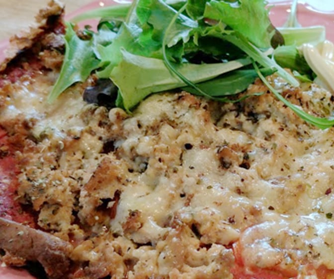 Glutenfri vegetarisk pizza