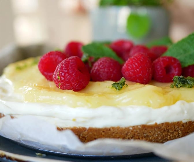 No bake citroncheesecake