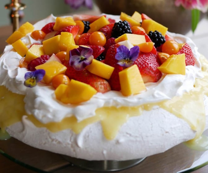 Vegansk Pavlova
