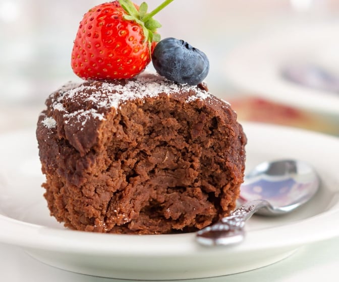 Muffins på bönor och banan